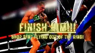 🚨Crippling KO🚨Joe Smith Jr sends BHop Flying out of the Ring! #shorts #boxing #trending