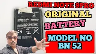 BN52 Battery/ mi redmi poco m2pro ,redmi note 9pro support battery
