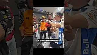 Hadjar making fun of Leclerc 😂🤯🔥