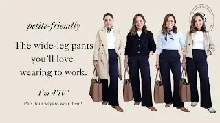 Petite Work Pants That Are Comfortable + Polished | 4 Ways to Wear