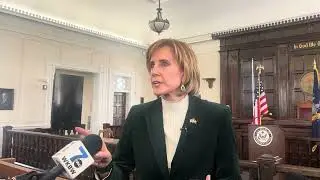 Congresswoman Claudia Tenney takes questions from the media