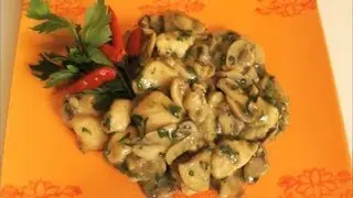Pierś z kurczaka z grzybami (pollo con funghi)