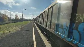 Hexafret en gare de Gerzat bb 26000 + couvert transwaggon + couvert pilote + klaxon 