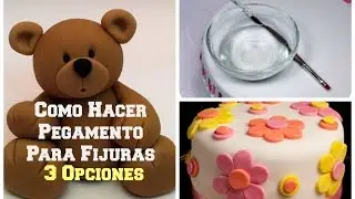 Tutorial pegamentos para figuras En Fondant (3 Opciones) - Madelin's Cakes