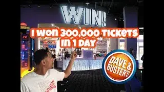 HOW TO WIN BIG at Dave & Busters *300,000 tickets in 1 day*