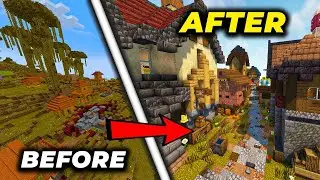 I UPGRADED a VILLAGE into a PRO in Minecraft