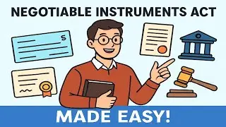 Chapter 7 &ndash; Negotiable Instruments Act, 1881 | CA Foundation | Business Law | Story based Revision