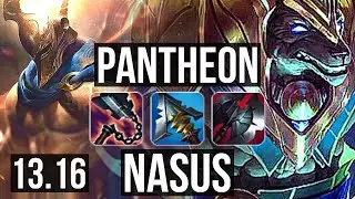 PANTHEON vs NASUS (TOP) | 9/1/4, 600+ games | KR Diamond | 13.16