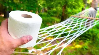 I Built a Hammock Using ONLY Toilet Paper