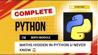 Math Module in Python | Basic to Advanced