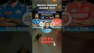 PBKS vs MI Qualifier 2 🤩 TATA IPL 2025 Dream11 Team Match Preview MI vs PBKS #shorts #reels #video
