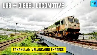 WDP4D 40102 With LHB Ernakulam Velankanni Express 🚂