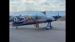 Red Bull Arriving Niksic Airport | Flying Bulls Aerobatic Team (XtremeAir Sbach 342)