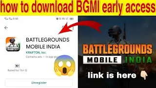how to download bgmi early access | 100 % Download link 🔗 | bgm early access download #BGMI #pubg
