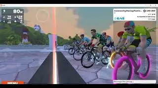 Zwift cat D race with friends