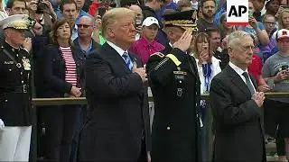 On 'Sacred Soil,' Trump Honors Fallen Soldiers