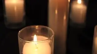 Memorial Candles with Psalm 23 by Gerald Cohen