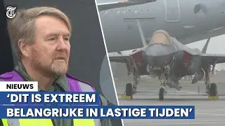 Koning roemt oefening F-35's op Schiphol: 'Is hierom extreem belangrijk'
