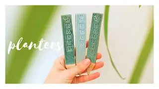 DIY Ceramic plant labels