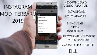 🔴 APLIKASI INSTAGRAM MOD 2019  BISA DOWNLOAD FOTO DAN VIDEO APAPUN