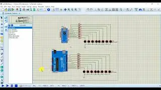 Arduino Simulation in Proteus with the For Loop for LED Blinking