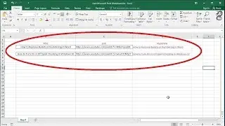 Creating multiple hyperlinks in Excel
