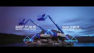 Meet the Genie® S®-60 FE Hybrid and S-60 DC Electric Telescopic Booms