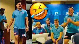 Shreyas Iyer hilariously imitates Marcus Stoinis&rsquo; Moves 😂😁