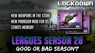 TWD RTS: Leagues Season 28! New Weapons & Paragon Mod - The Walking Dead: Road to Survival