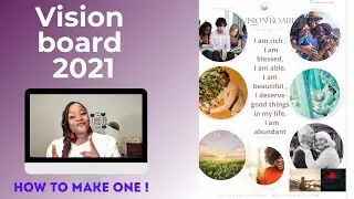 HOW TO MAKE A DIGITAL VISION BOARD 2021: USING CANVA