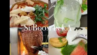 SuBoom Vlog | Eng/Chi sub| NO WORK WEEK (Almost) | Explored LA restaurants (Italian, Chinese& Korean
