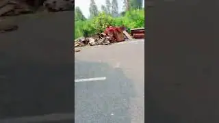 Bijnor muradabad road accident 🚛 #youtube #shorts