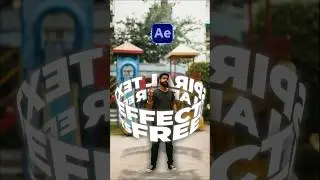 Wrap text around Subjects in After effects #tutorial #shorts