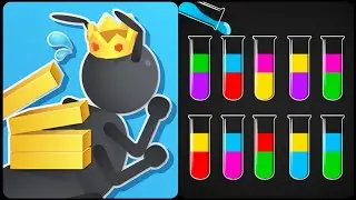 Tiny Run 3D 🆚 Color Sort 3D New Levels Big New Update Max Walkthrough Android iOS Gameplay level 222