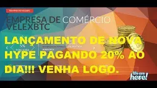 (ALERTA DE SCAMM) VelexBTC Nova Hype para investir - Ganhe dinheiro online!!!