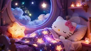Sleep Instantly Tonight with Hello Kitty ✨ Healing Music for Overthinking, Stress & Deep Rest