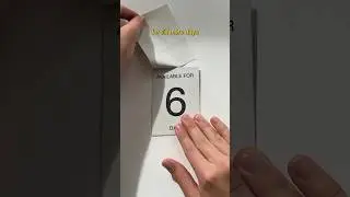 Making a tear away calendar!
