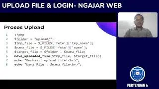 Upload File & Login - Ngajar Web