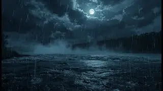 Sleep in Minutes: Extreme Sea Storm, Heavy Rain & Powerful Thunder on the Coast