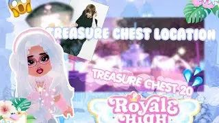 ROYALE HIGH TREASURE CHEST DAY 20 || Chest location guide 2025, find it with me ! 🌷🌴