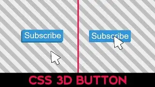 How To Make 3d Effect Animated Button using Html & Css Only