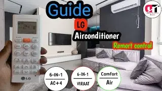 !!HOW TO USE LG DUAL INVERTER AC!! REMOTE CONTROL 6in1 AC+4 6in1 VIRAAT COMFORT +AIR FULL DEMO!!