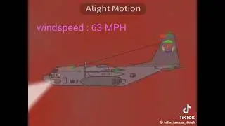 Storm vortex AC-130 Vs Mutant Tornado (made by @felix_fansas_tiktok) 