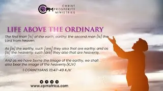 LIFE ABOVE THE ORDINARY #theyearofhisglory #spiritualfocus