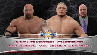 WWE 2K17 - Universal Championship - Goldberg vs Brock Lesnar - CPU vs CPU - Simulation Nation