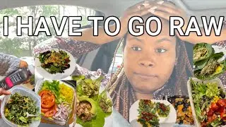 I HAVE TO GO RAW (raw Vegan grocery haul & recipe) | Fibroid healing self care diaries