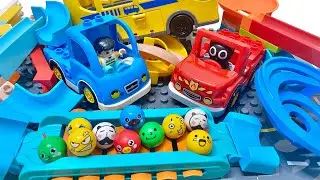 Satisfying Marble Track Set 🚗 Car and Bus 🚌 Rolling Ball Marble Run gift to my son ASMR LEGO