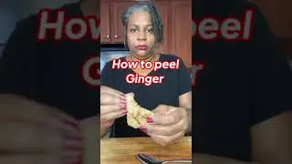 Chef Tip (How to peel Ginger ) #shorts