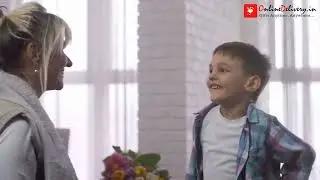 Gift to Mothers from Kids | Mothers Surprise from her Son | ONLINEDELIVERY.IN | Order Gift Now