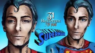 SUPERMAN Comic Book Style Makeup / 31 Days Of Halloween Makeup Series